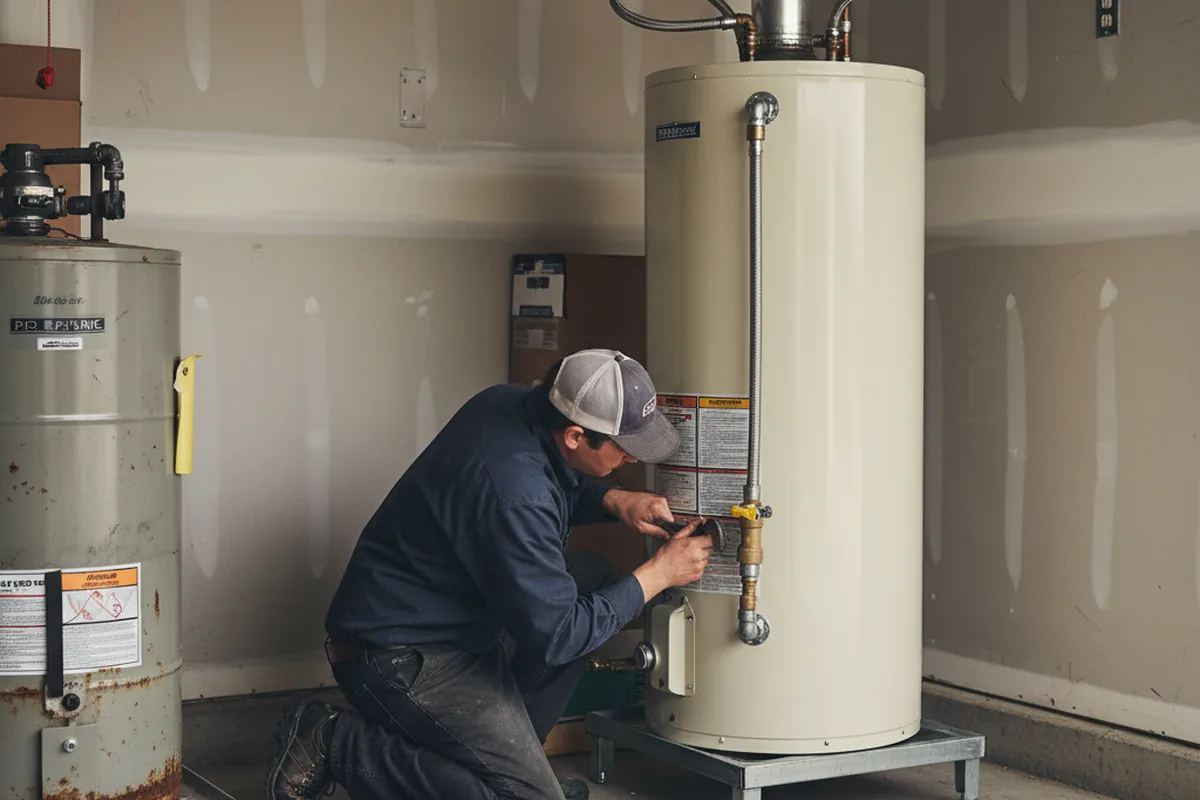 Water heater and shutoff valve replacement in Lakeland