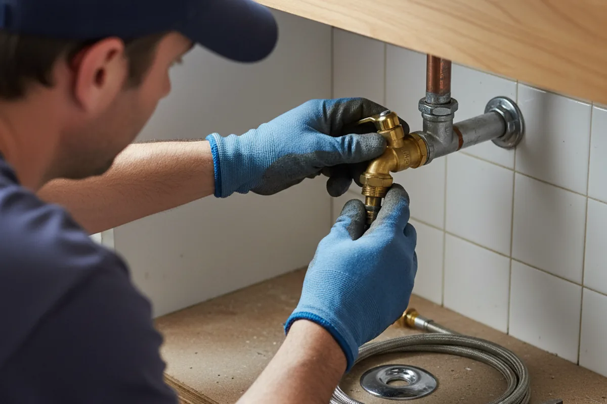 Shutoff valve and fitting work during Emergency Plumbing in Lakeland